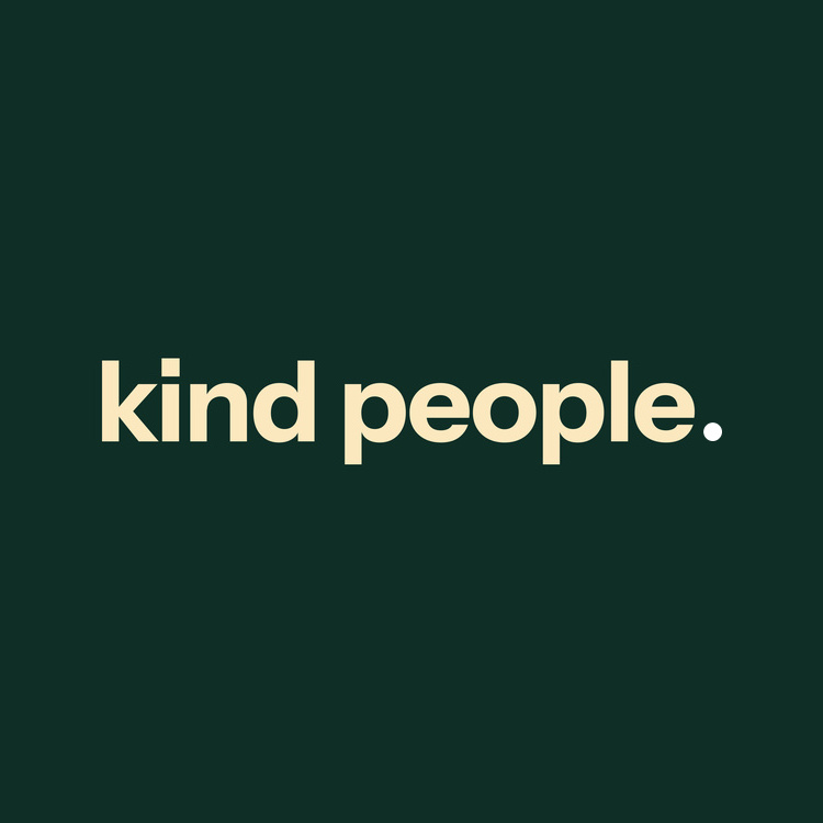 kind people kvadratisk logo i grønt